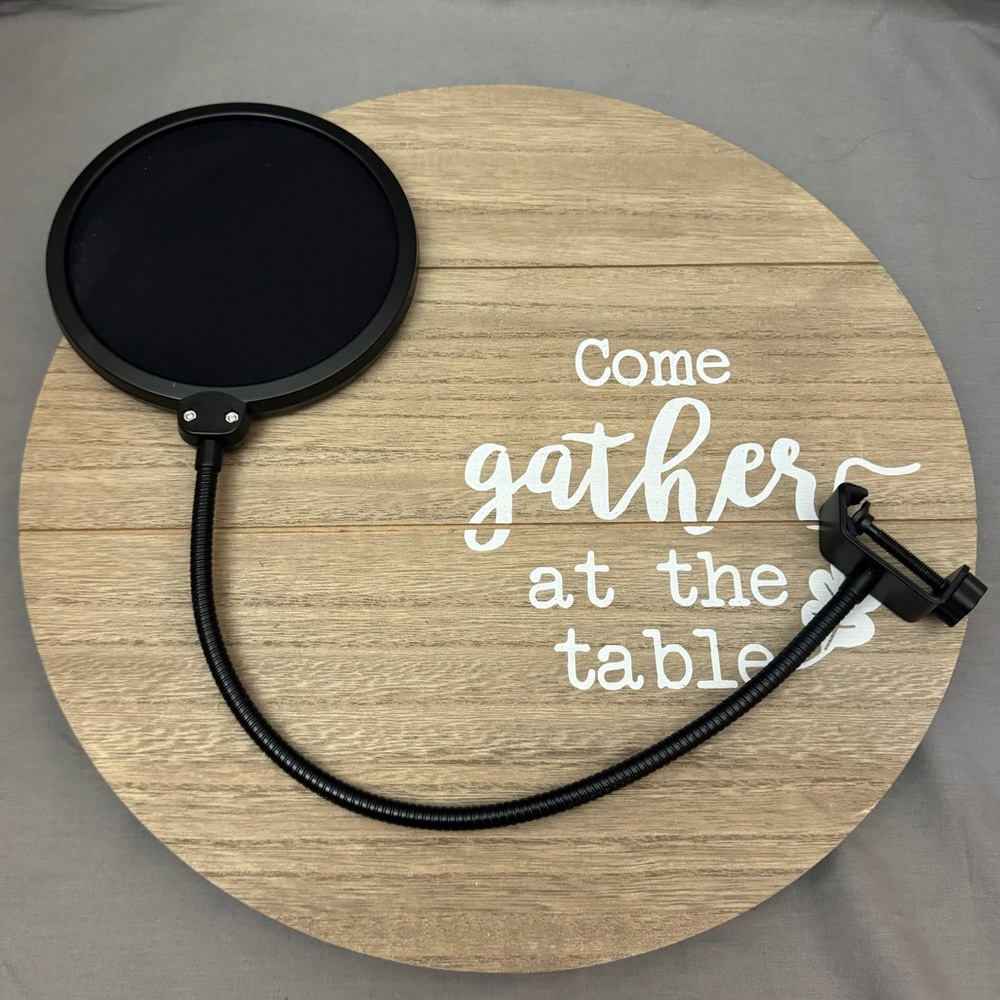 Pop Filter for Microphone Vocal Recording 22 Inches Bendable Arm Black